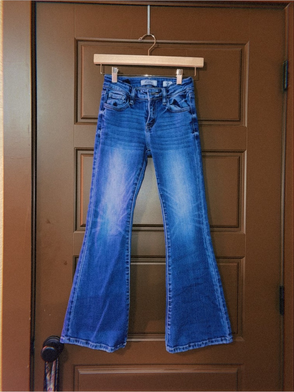 Girls Blue Flare Jeans
